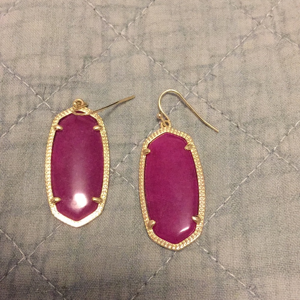Kendra Scott Purple Jade Elle earrings
